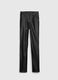 Pantaloni slim fit effetto lucido_4