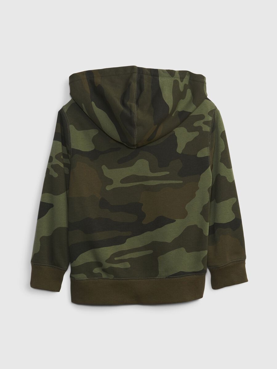 Camouflage sweatshirt with embroidered logo Boy_1