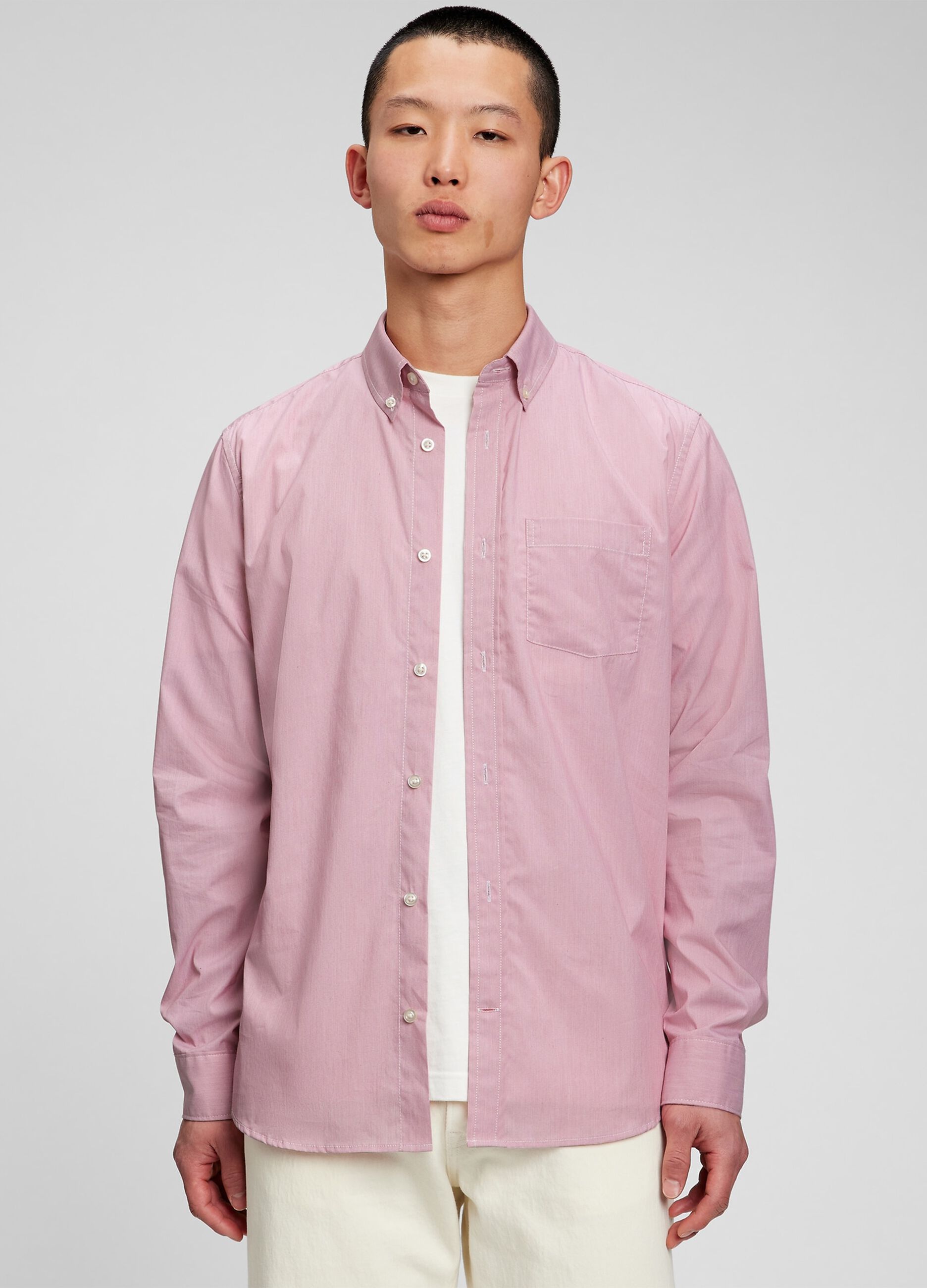 Camicia regular fit effetto fiammato