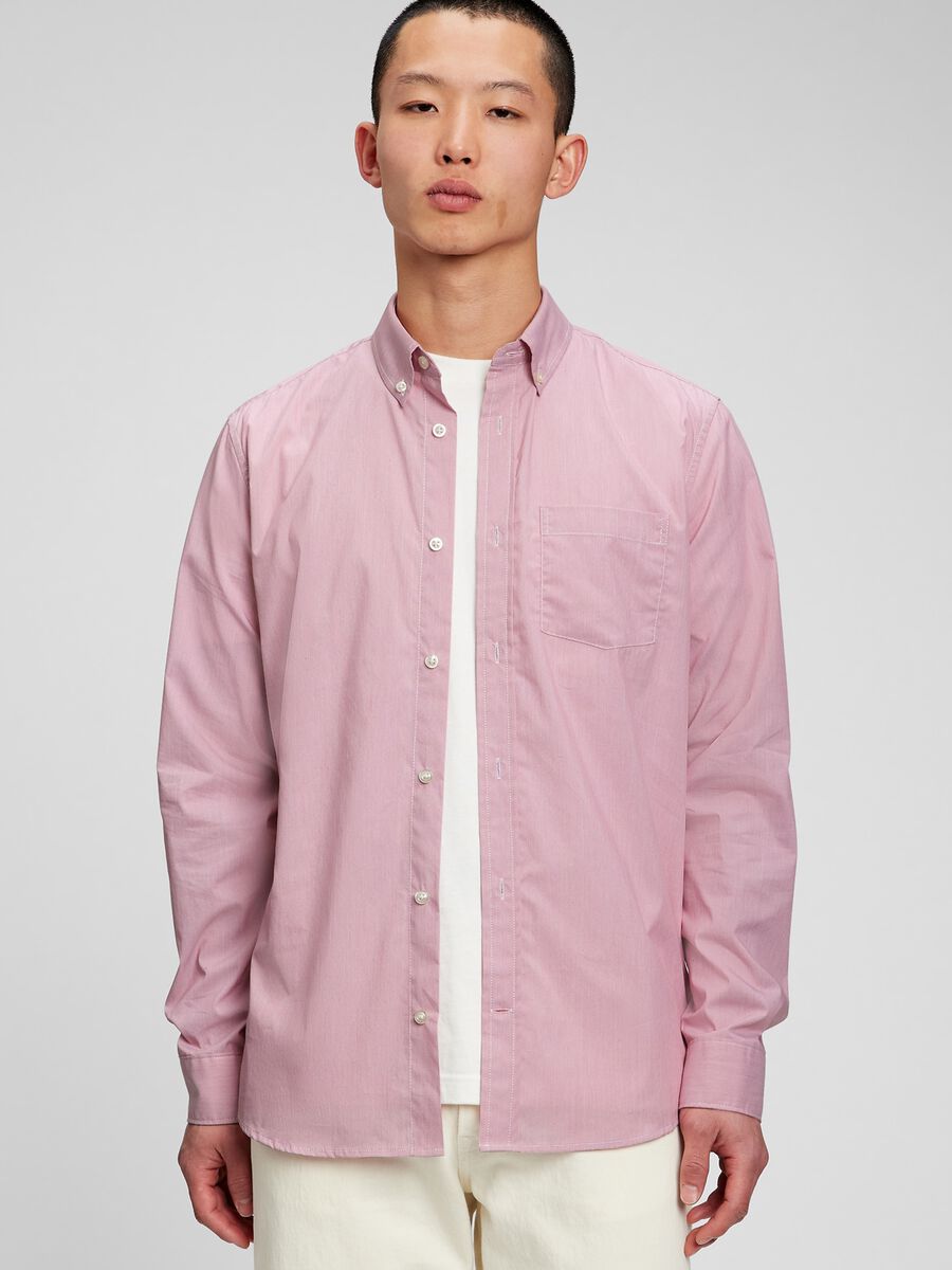 Camicia regular fit effetto fiammato Uomo_0