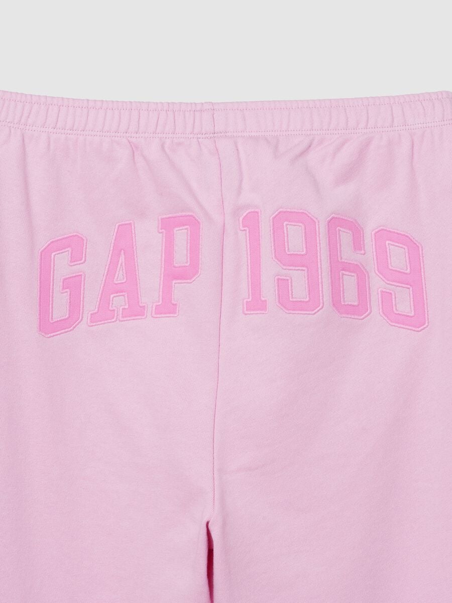 Joggers wide leg in misto cotone con logo GAP Donna_4