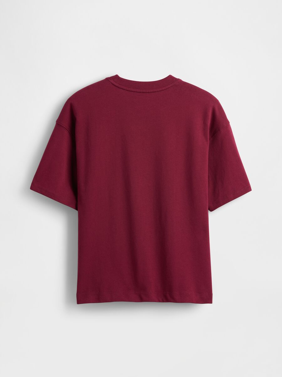 T-shirt rossa con stampa Darth Vader Bambino_1