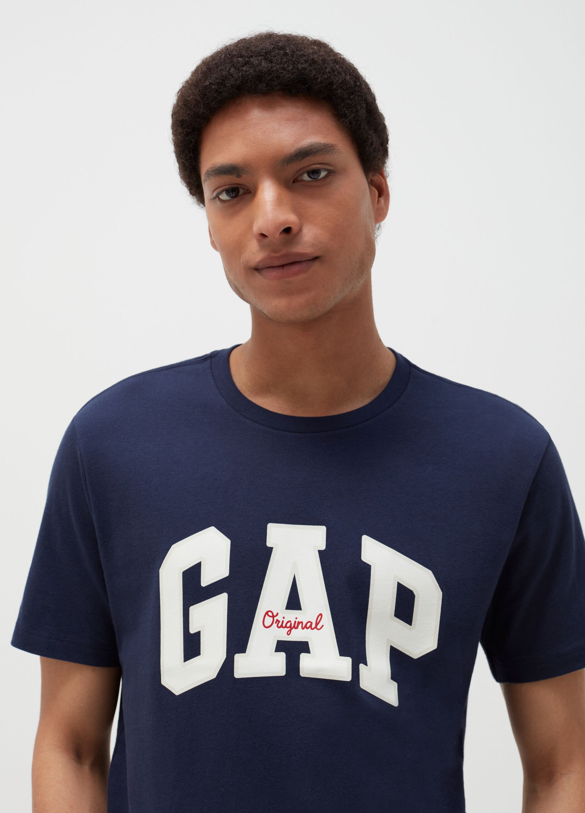 Cotton T-shirt with logo print