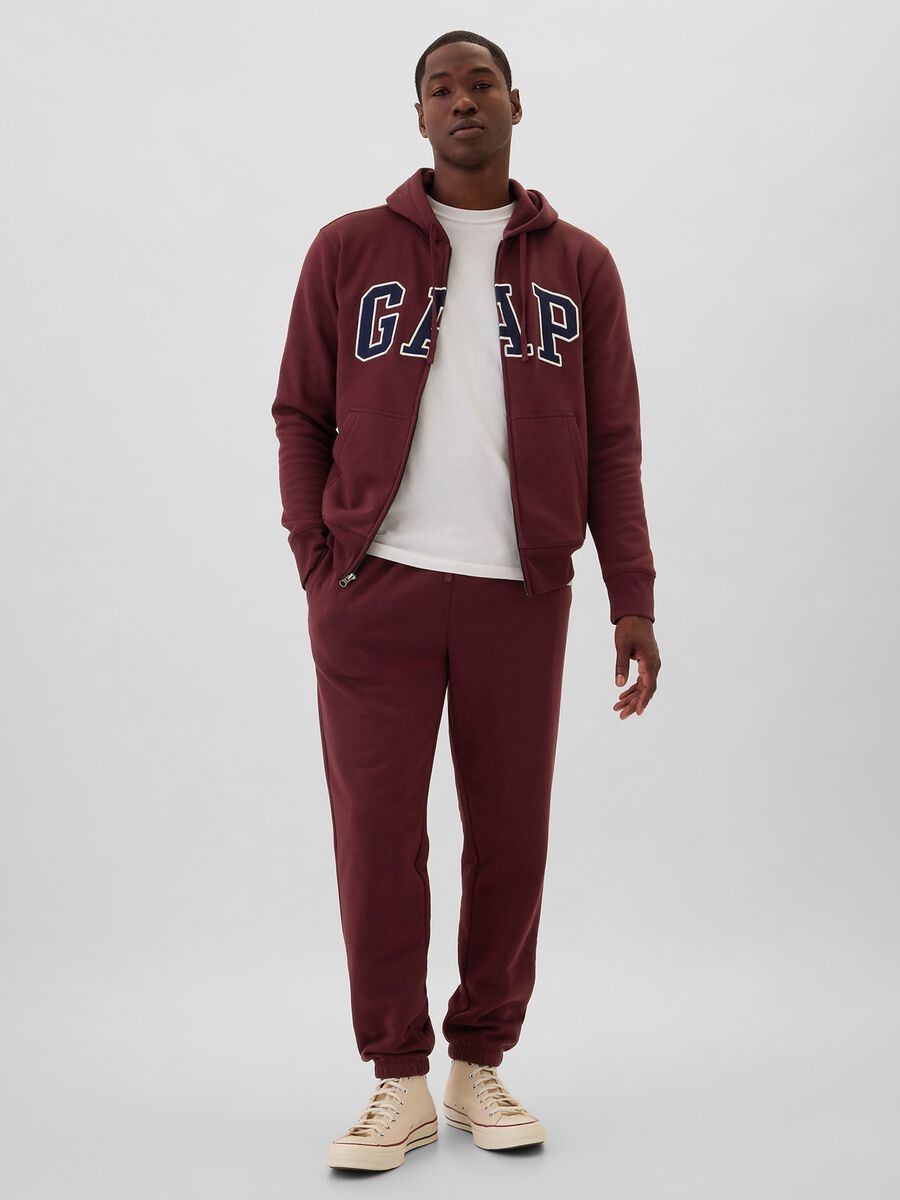 Full-zip con cappuccio e ricamo logo Uomo_1
