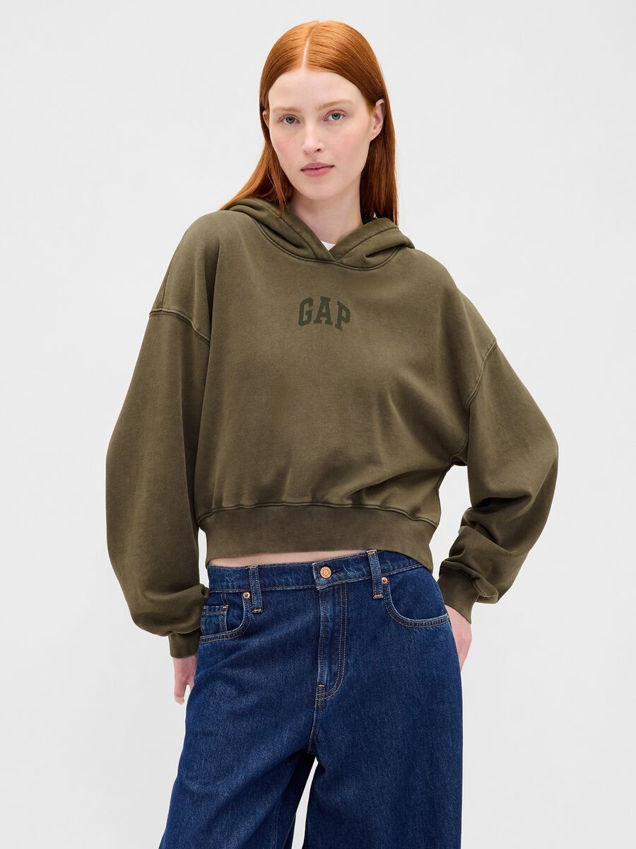 Green Gap Hoodie in Cotton Blend Woman_0