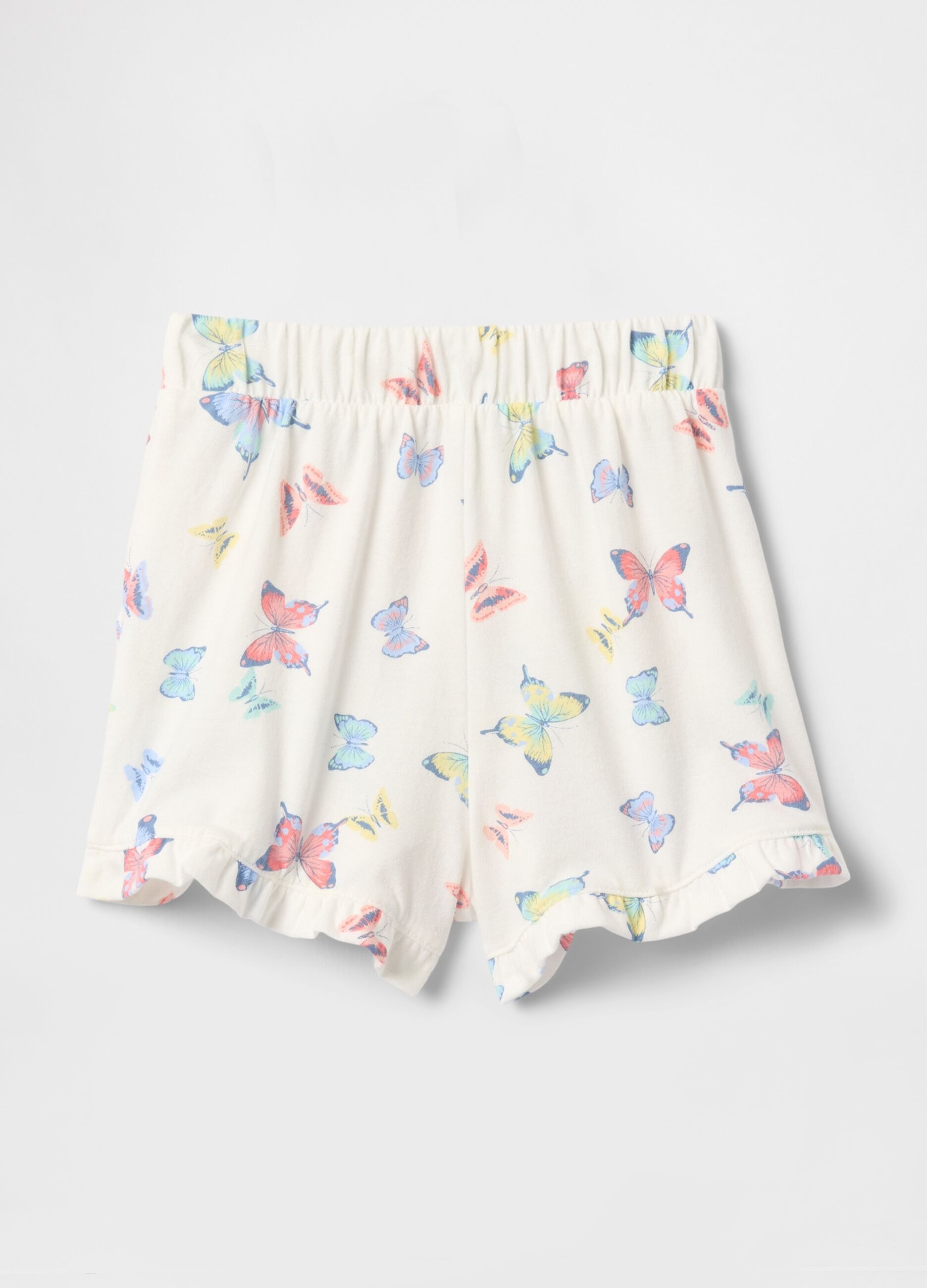 Shorts con stampa farfalle multicolor_1