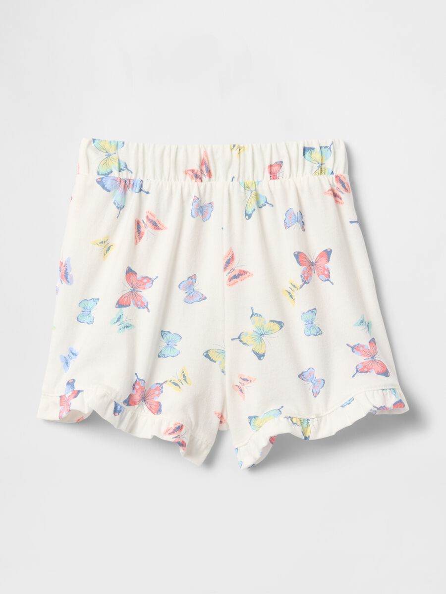 Shorts con stampa farfalle multicolor Bimba_1