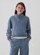 Half-zip cropped sweatshirt_0