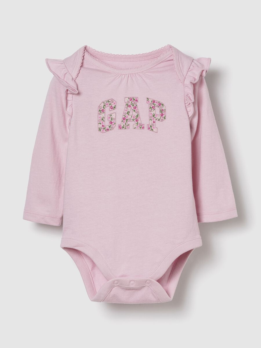 Pink Cotton Bodysuit for Baby Newborn Boy_0