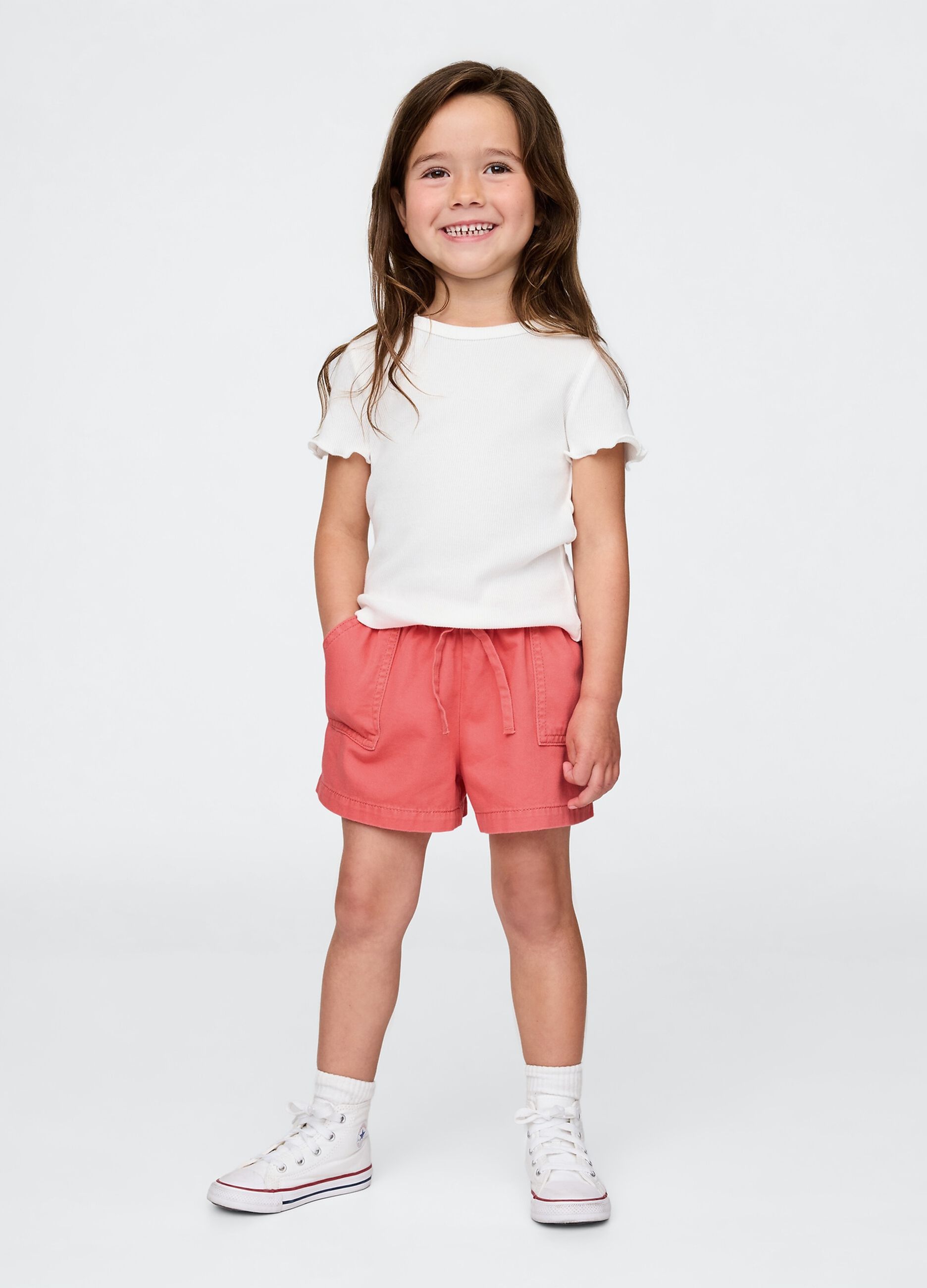 Shorts rosa in cotone