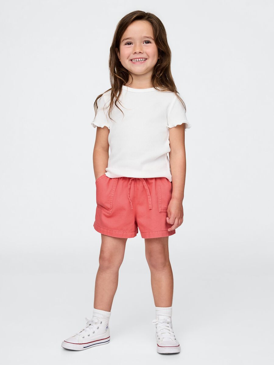 Shorts rosa in cotone Baby Girl_0