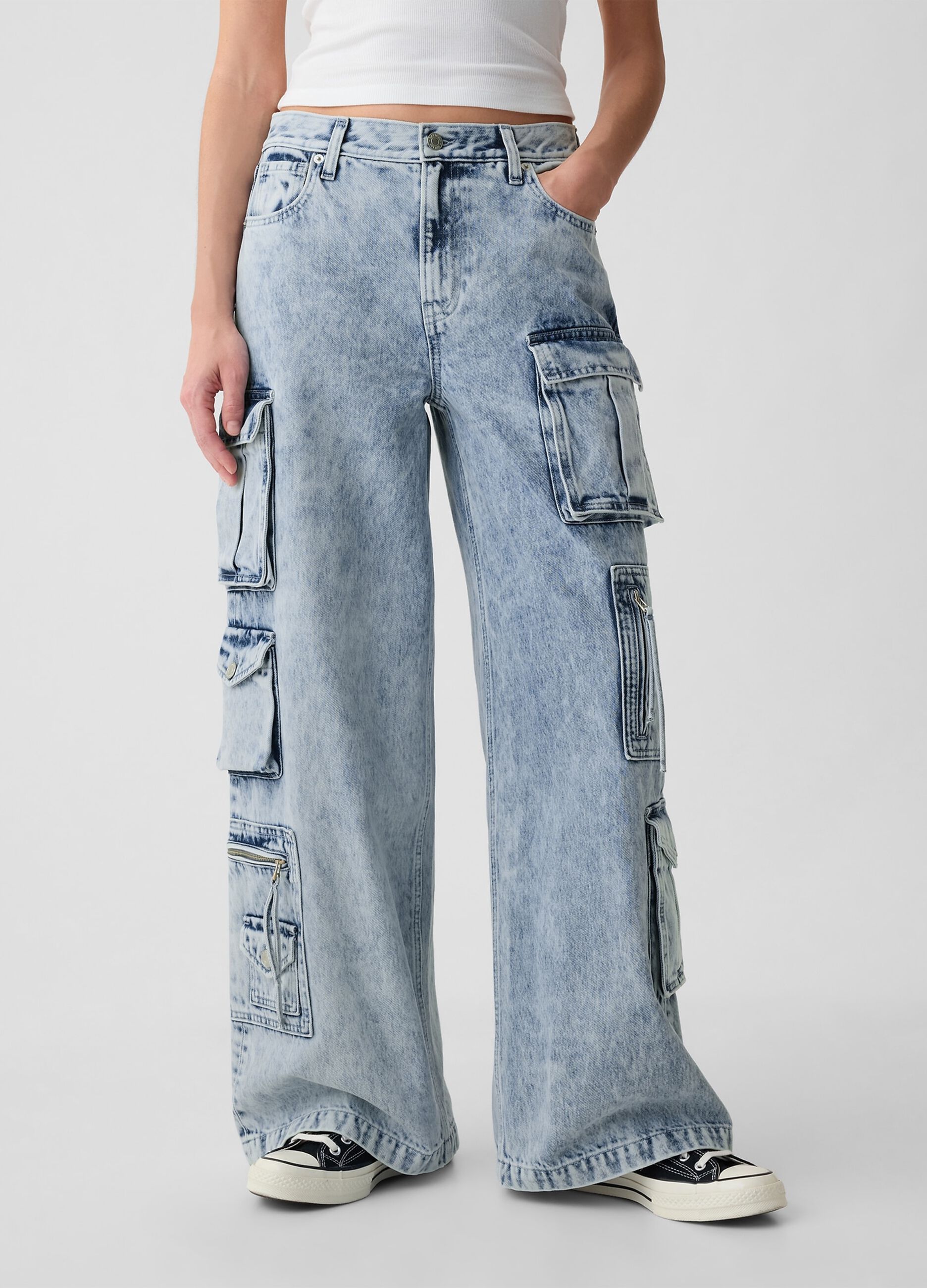 Jeans cargo baggy fit multitasche_1