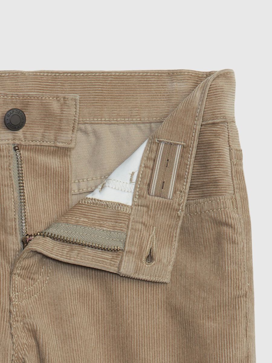Straight-fit trousers in corduroy Boy_2