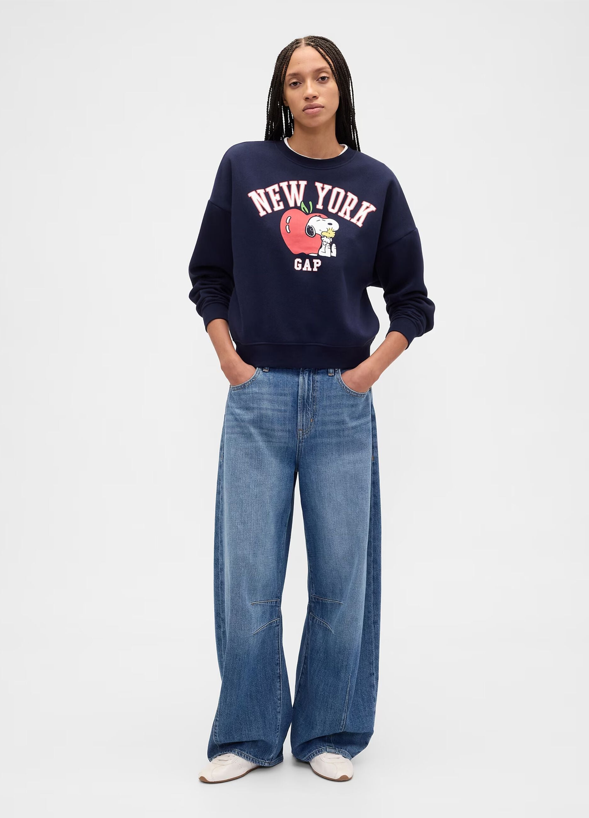 Blue T-shirt with New York graphic