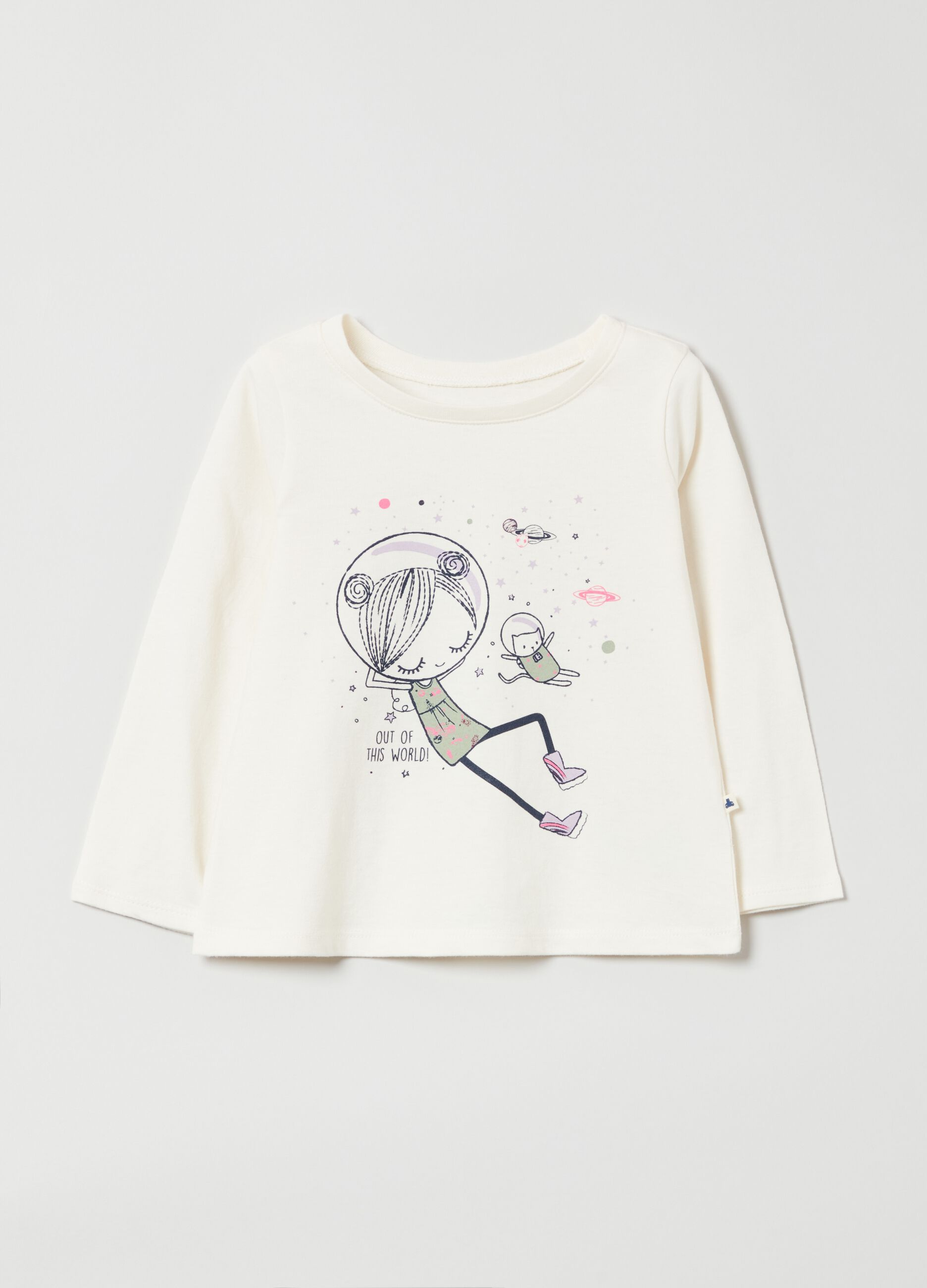 Long-sleeved T-shirt with print