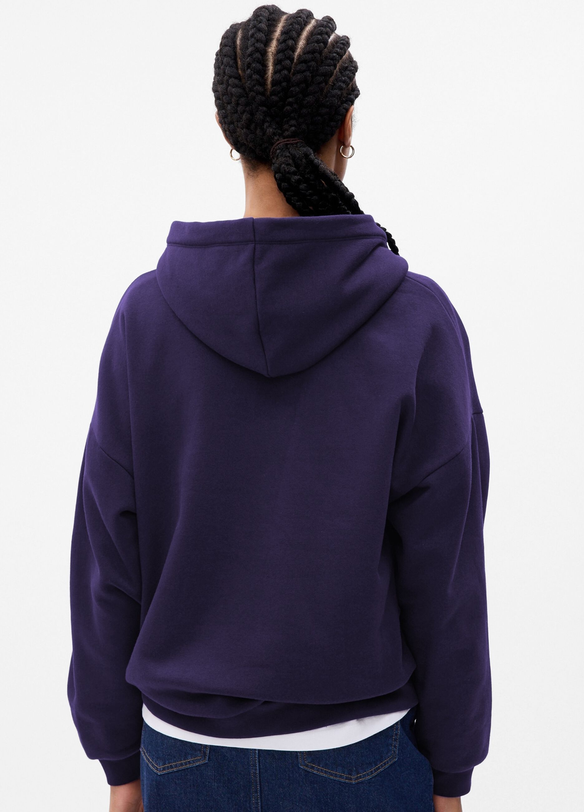 Felpa oversize con cappuccio_1