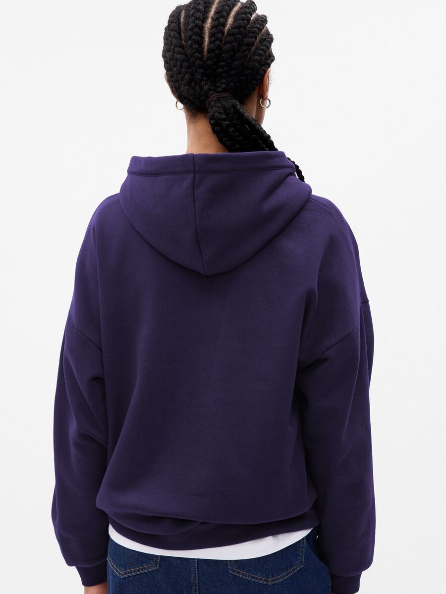 Oversized sweatshirt with hood Woman_1