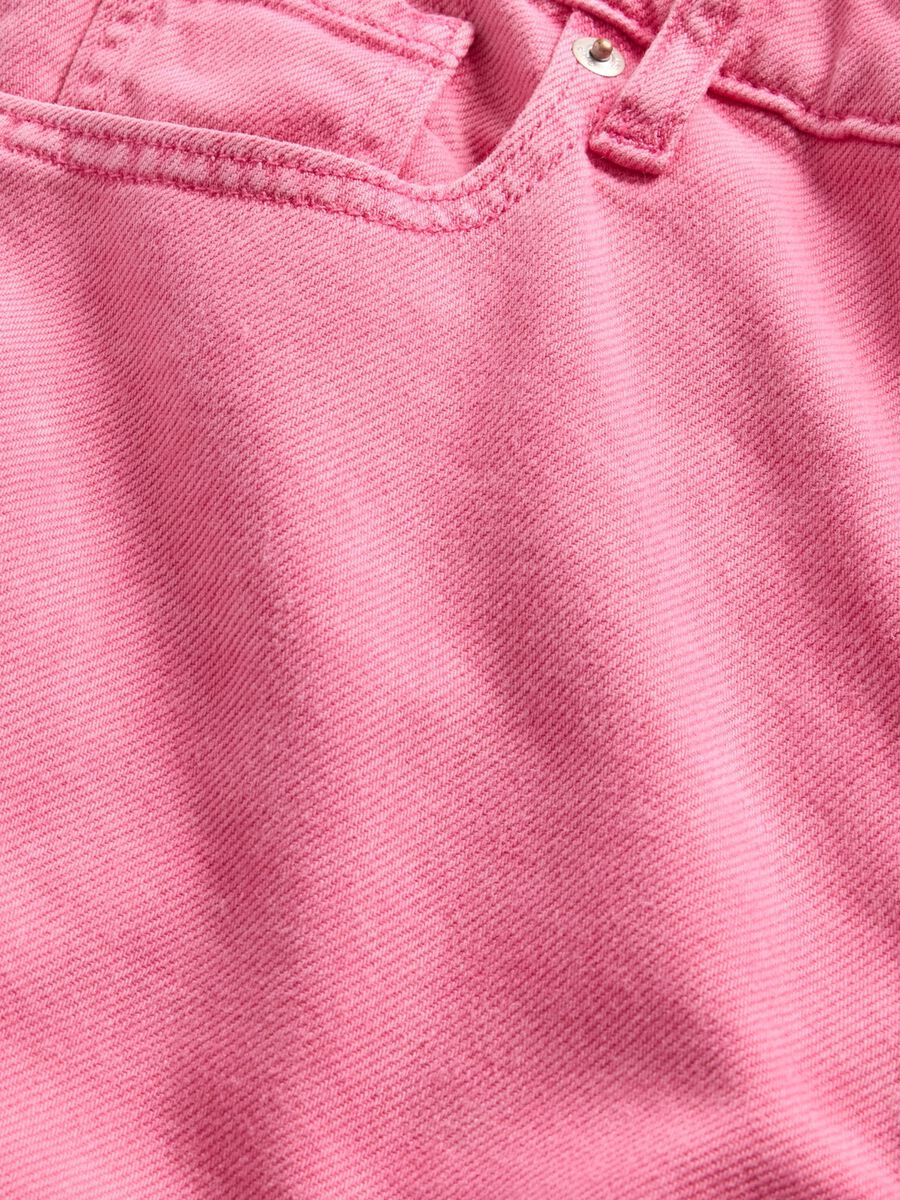 Pantaloni wide leg in denim rosa Gap Donna_5