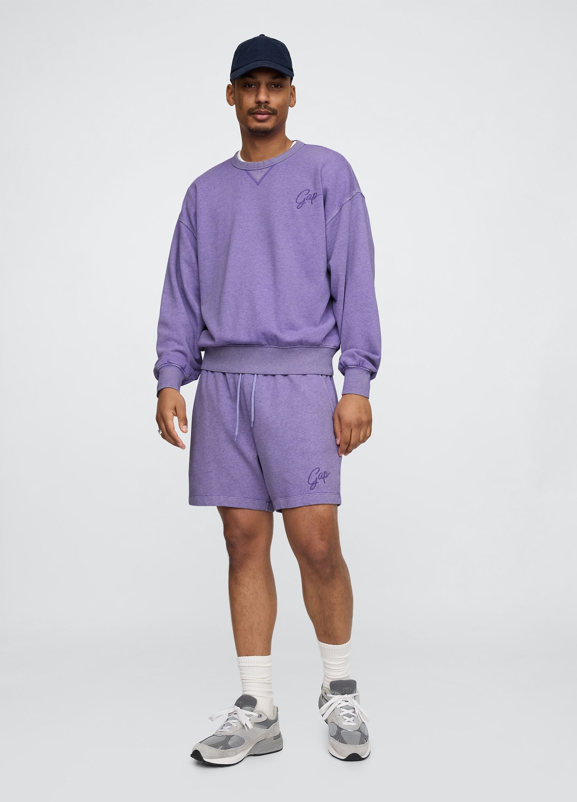 Shorts viola in misto cotone e poliestere Gap