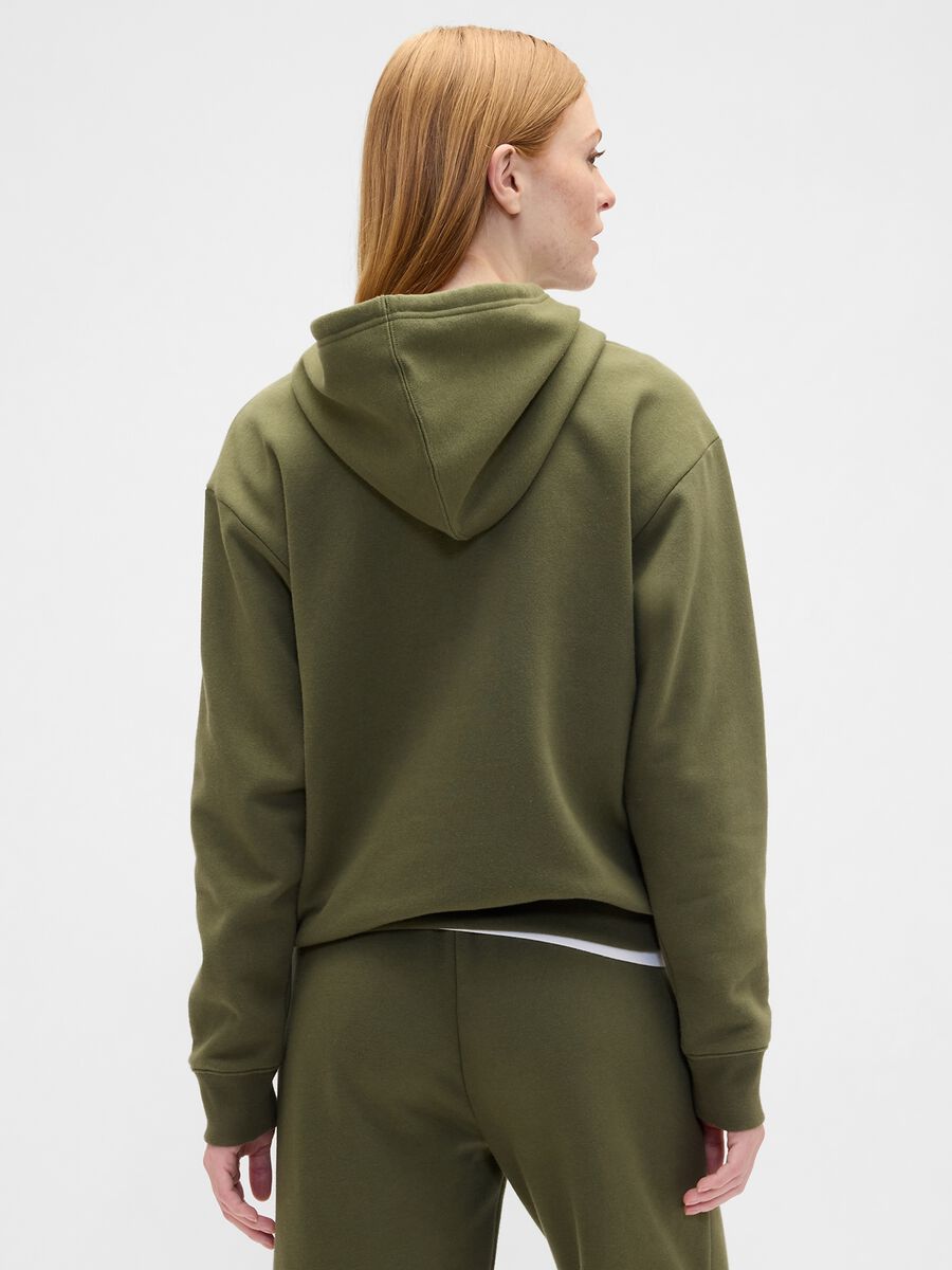 Felpa verde GAP con cappuccio Donna_2
