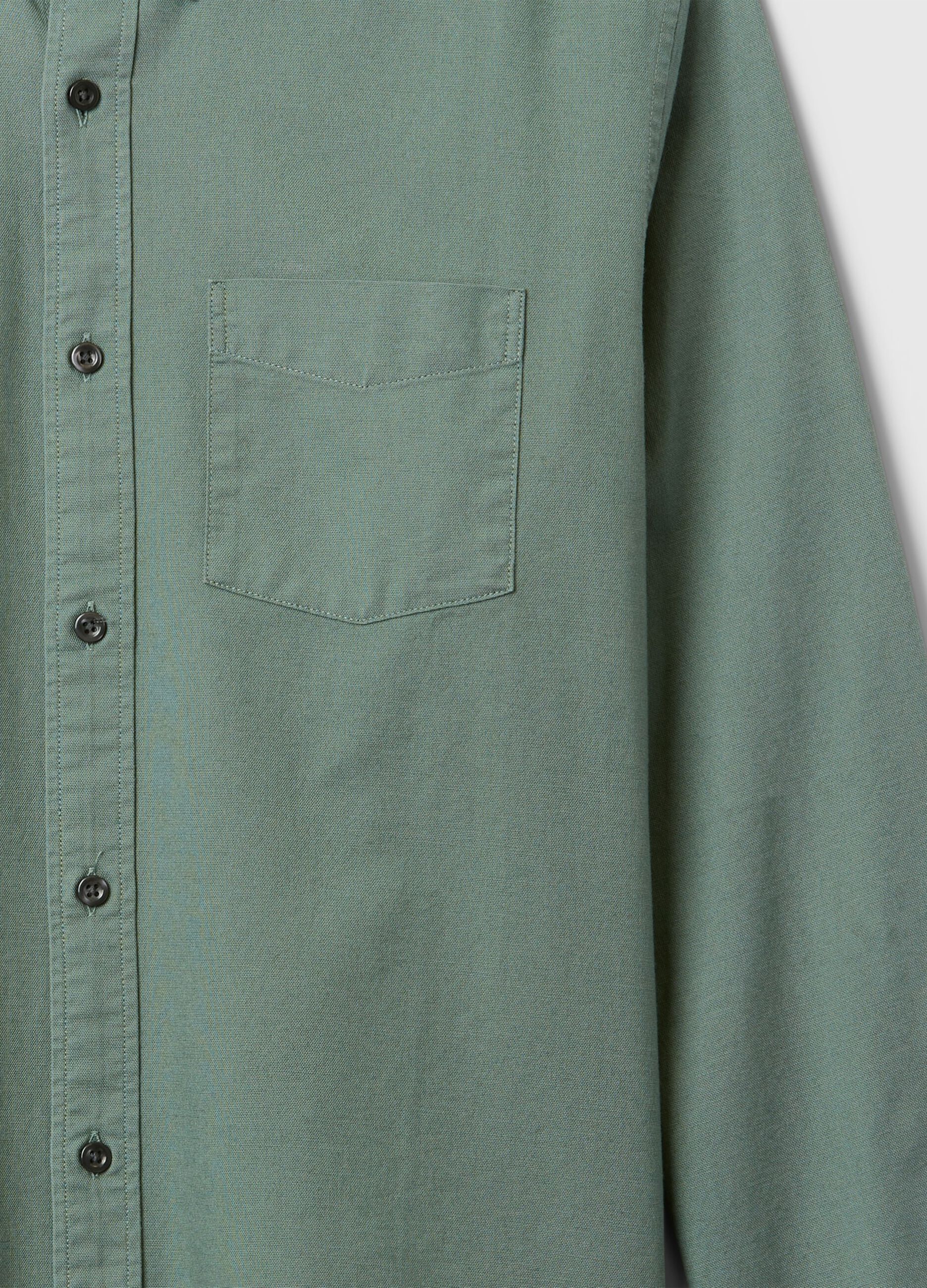 Camicia regular fit in cotone oxford_4