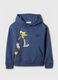 Felpa con cappuccio stampa Donald Duck_0