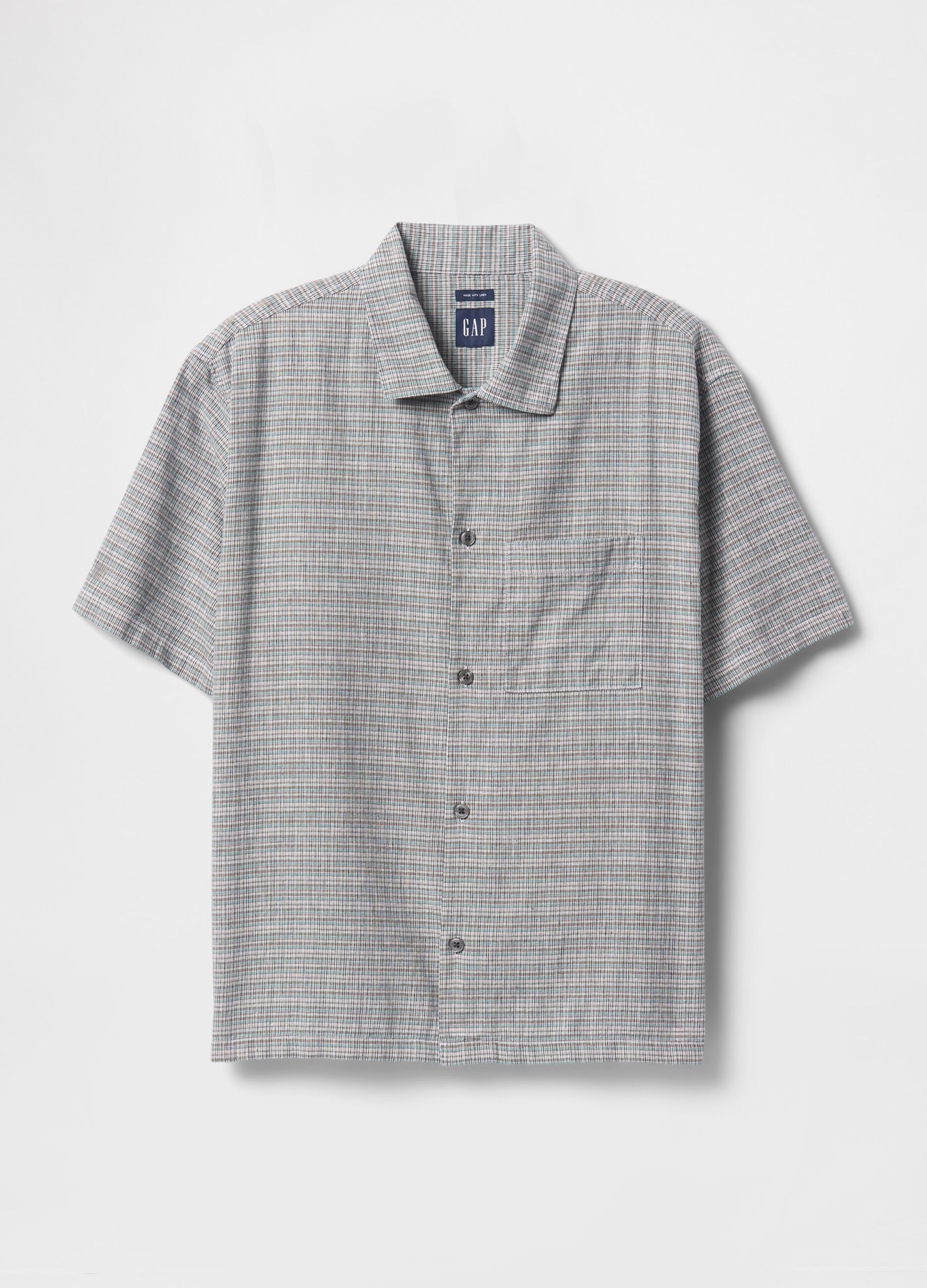 Camicia a maniche corte a quadri Gap_3