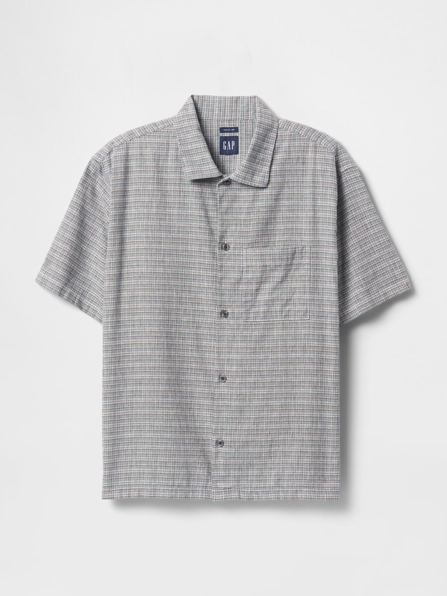 Camicia a maniche corte a quadri Gap Man_3