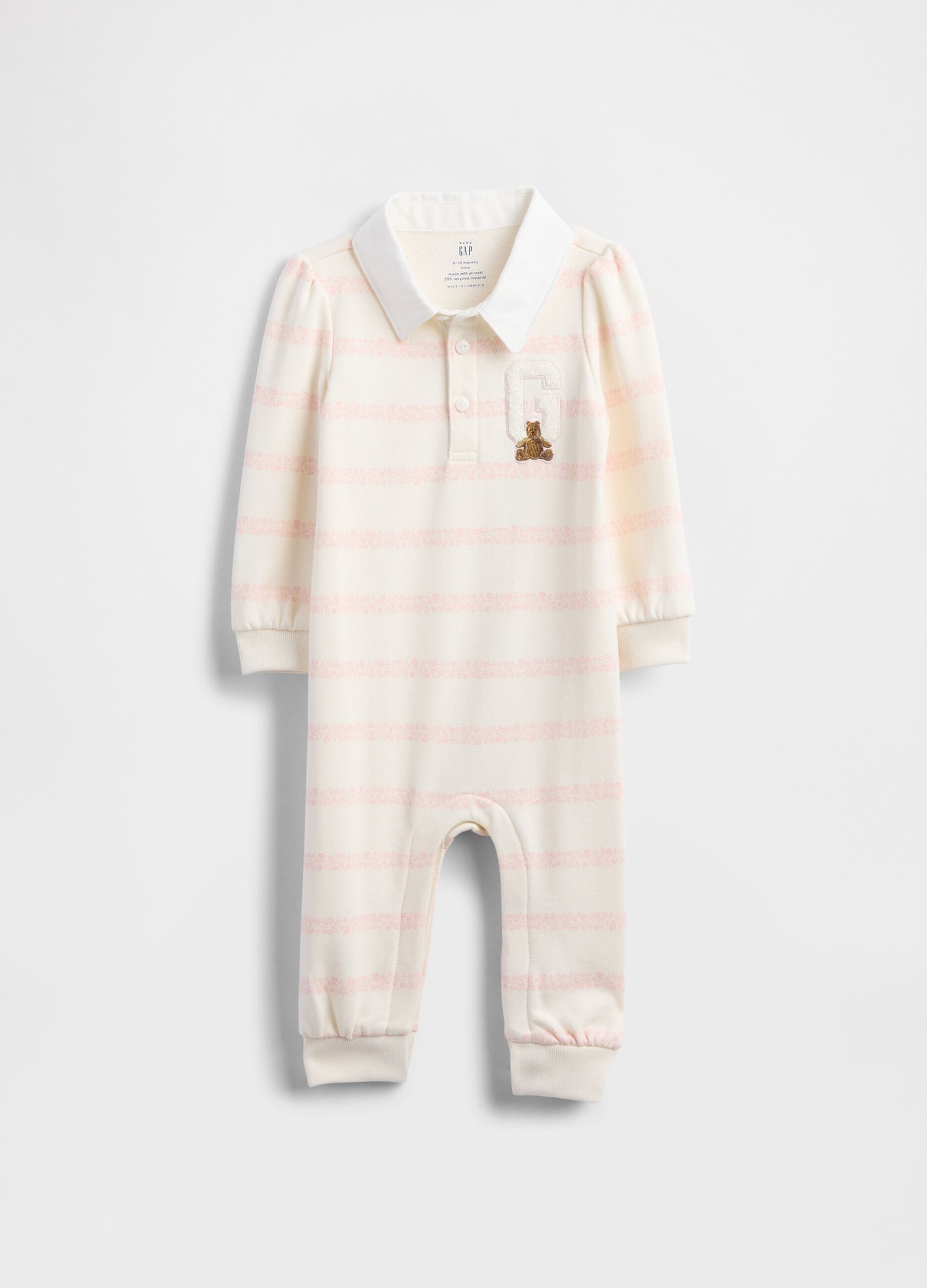 Tutina rosa in cotone per neonato unisex