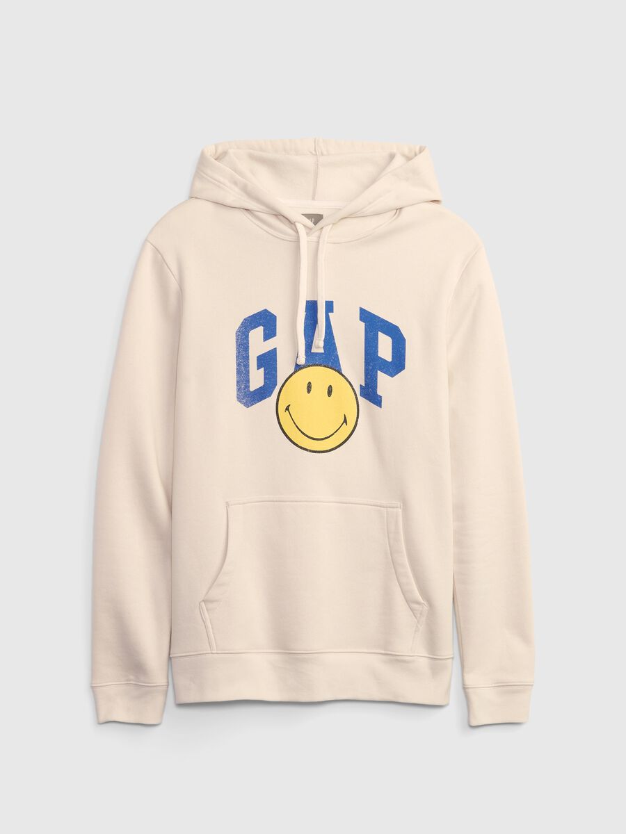 Hoodie with Smiley® print and logo Man_1