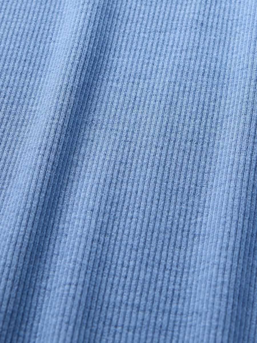T-shirt slim fit in cotone a costine  Woman_4