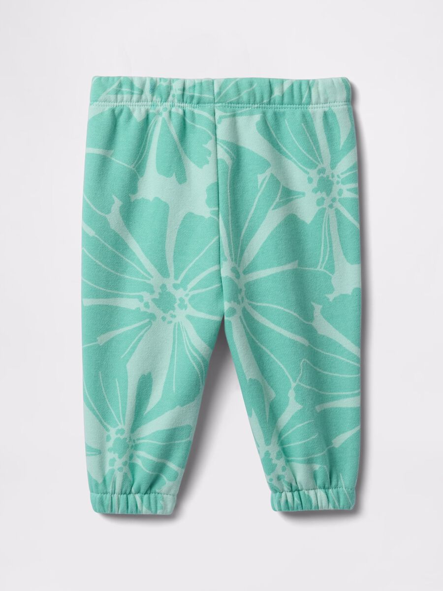 Pantaloni jogger verdi tinta unita GAP Kids Bimba_1