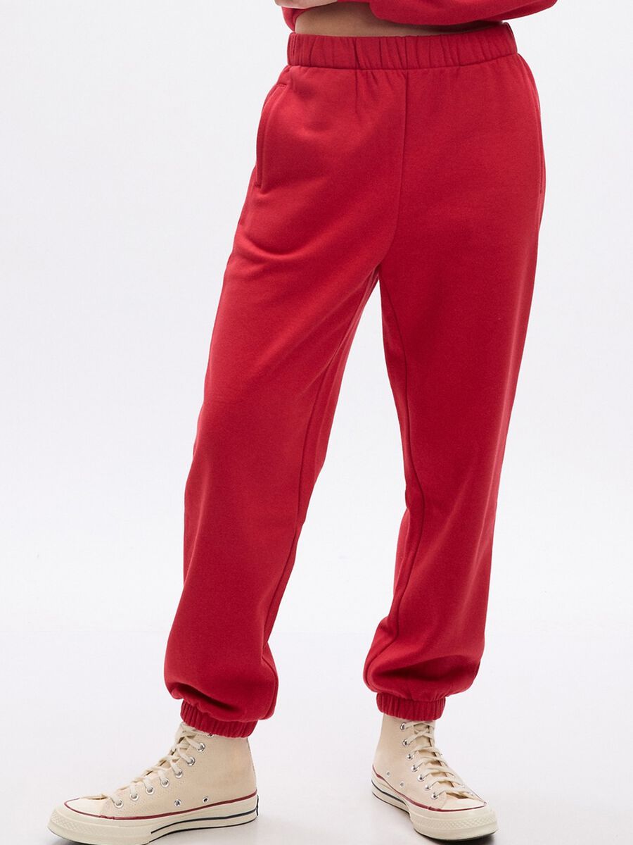 High-rise plush joggers Woman_2