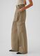 Pantalone cargo in twill stretch con cintura_3