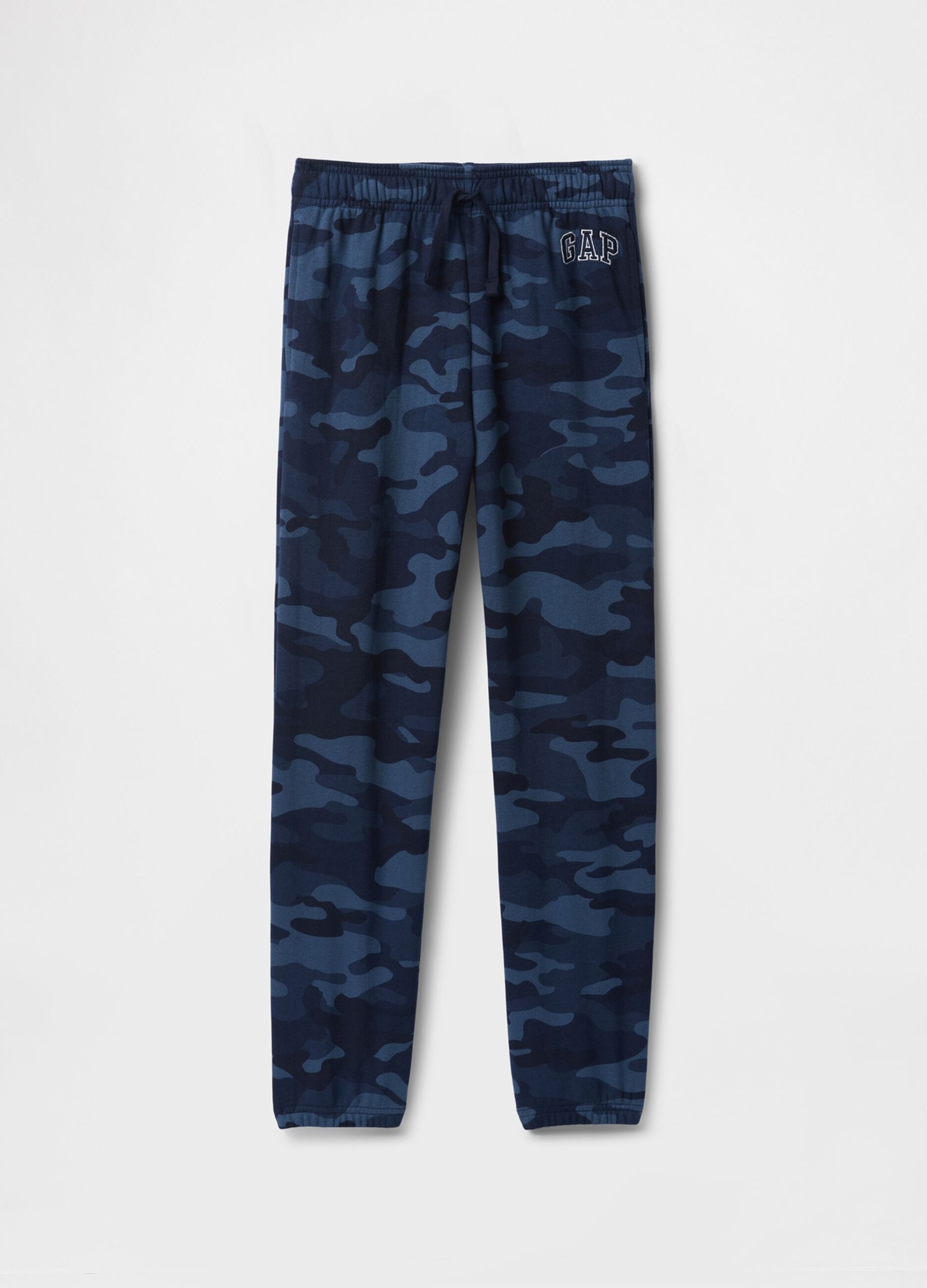 Pantaloni camouflage in misto cotone multicolor slim fit