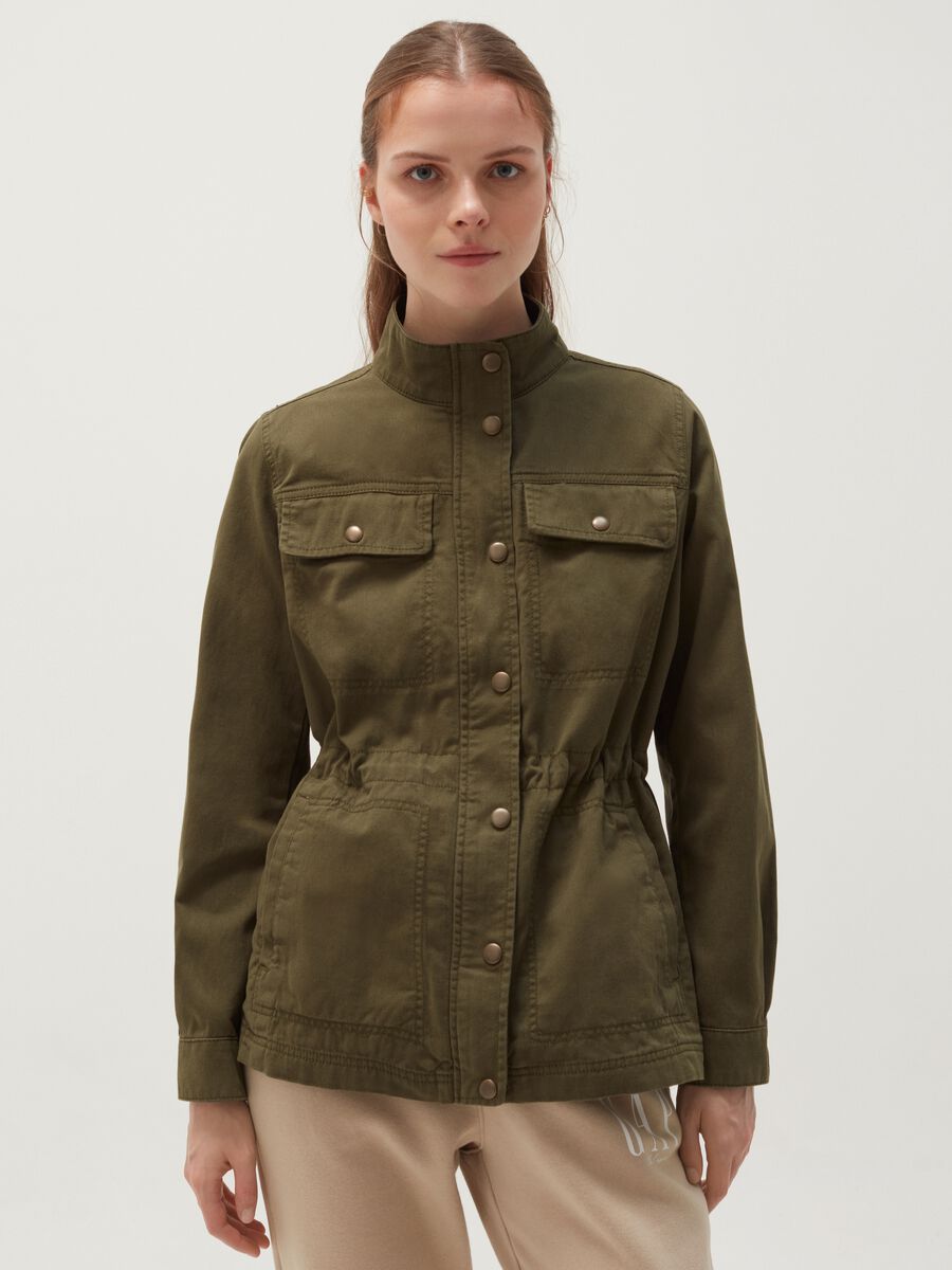 Cotton safari jacket_0