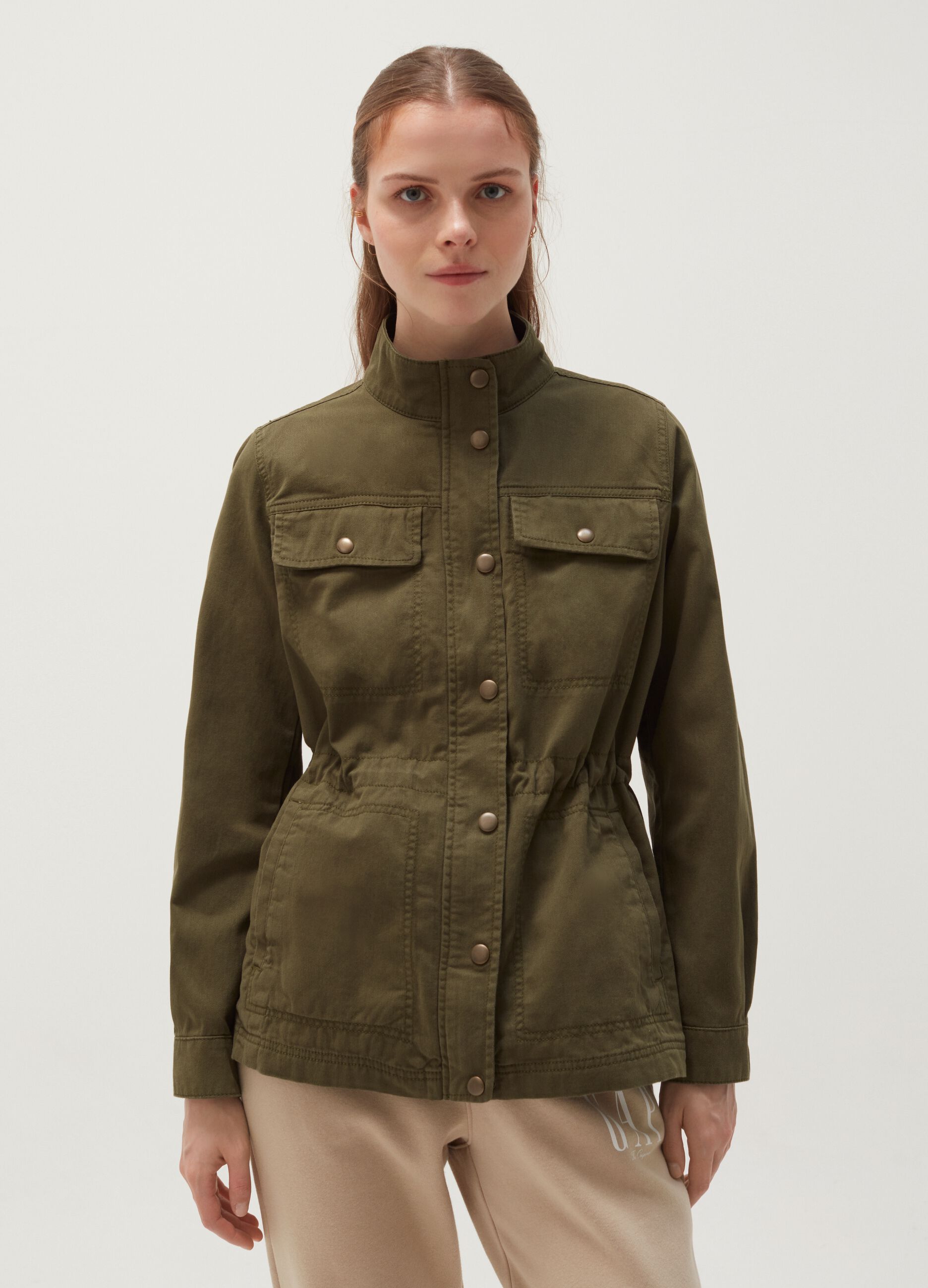 Cotton safari jacket