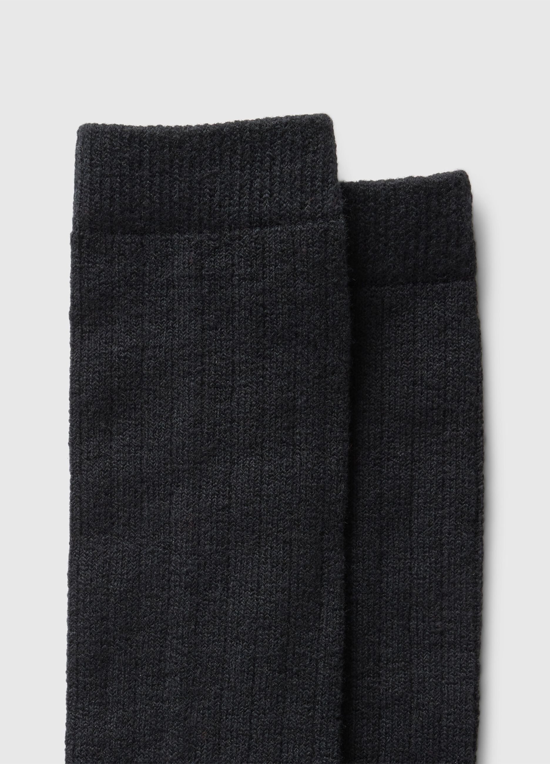 Midi socks with flat ribbing_1