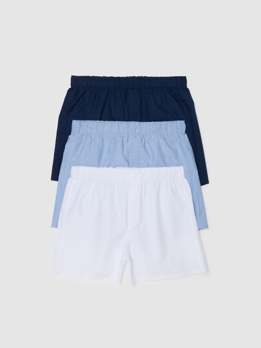 Tripack boxer in tela di cotone Uomo_0