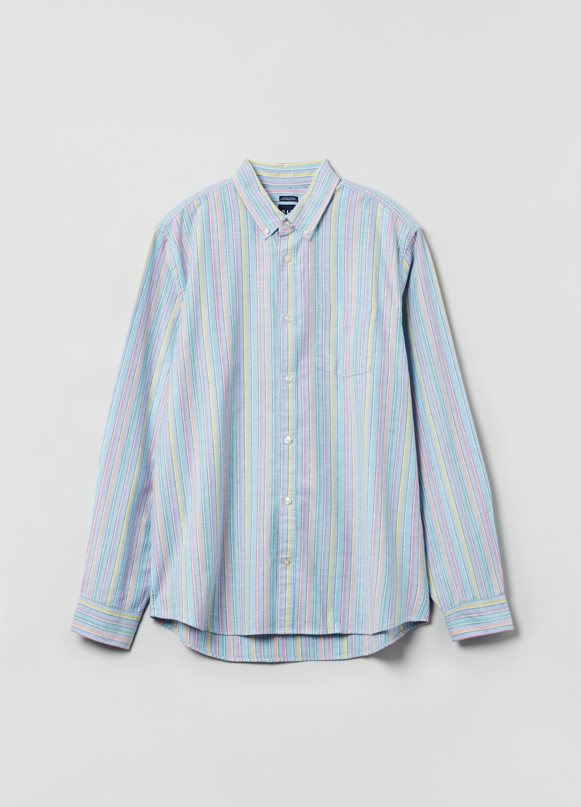 Regular-fit shirt in stretch oxford cotton_1