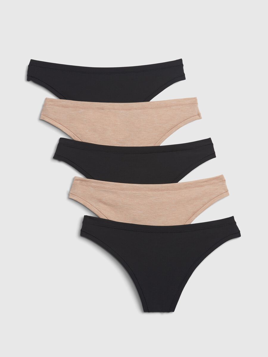 Set cinque perizomi in modal stretch Donna_0