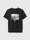 T-shirt in cotone con stampa e logo