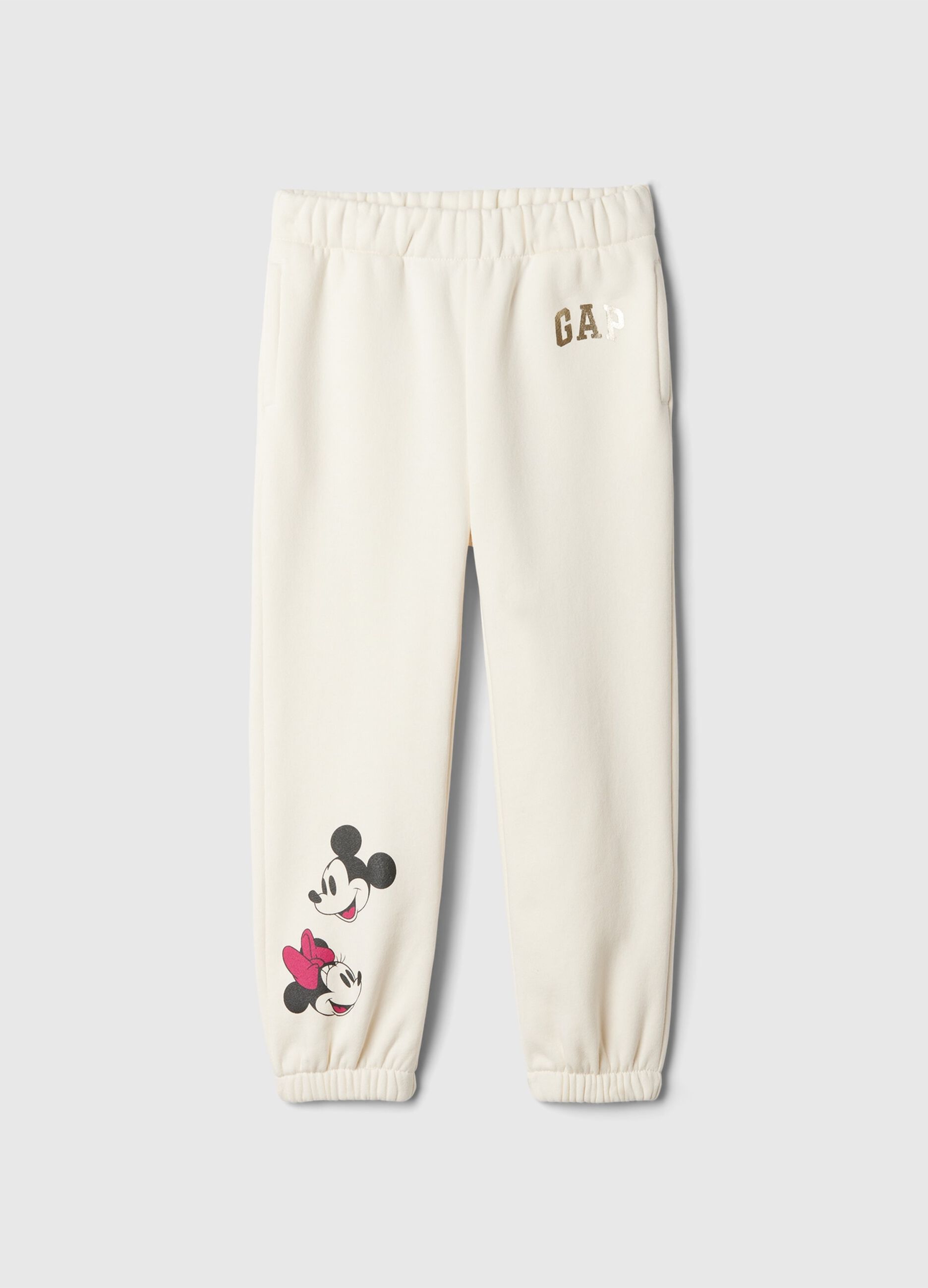 Joggers con stampa Minnie e Topolino