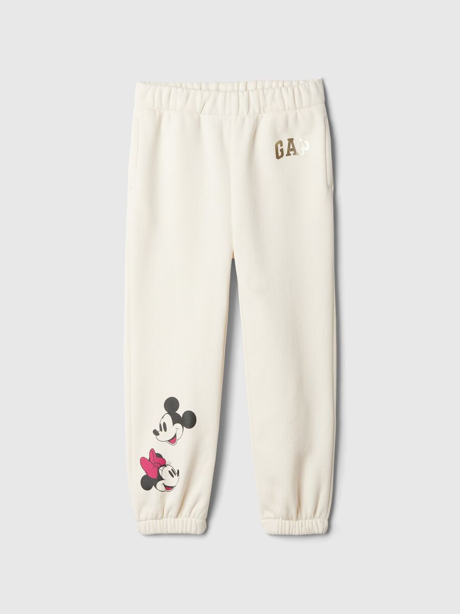 Joggers with Minnie and Mickey Mouse print Baby Girl_0