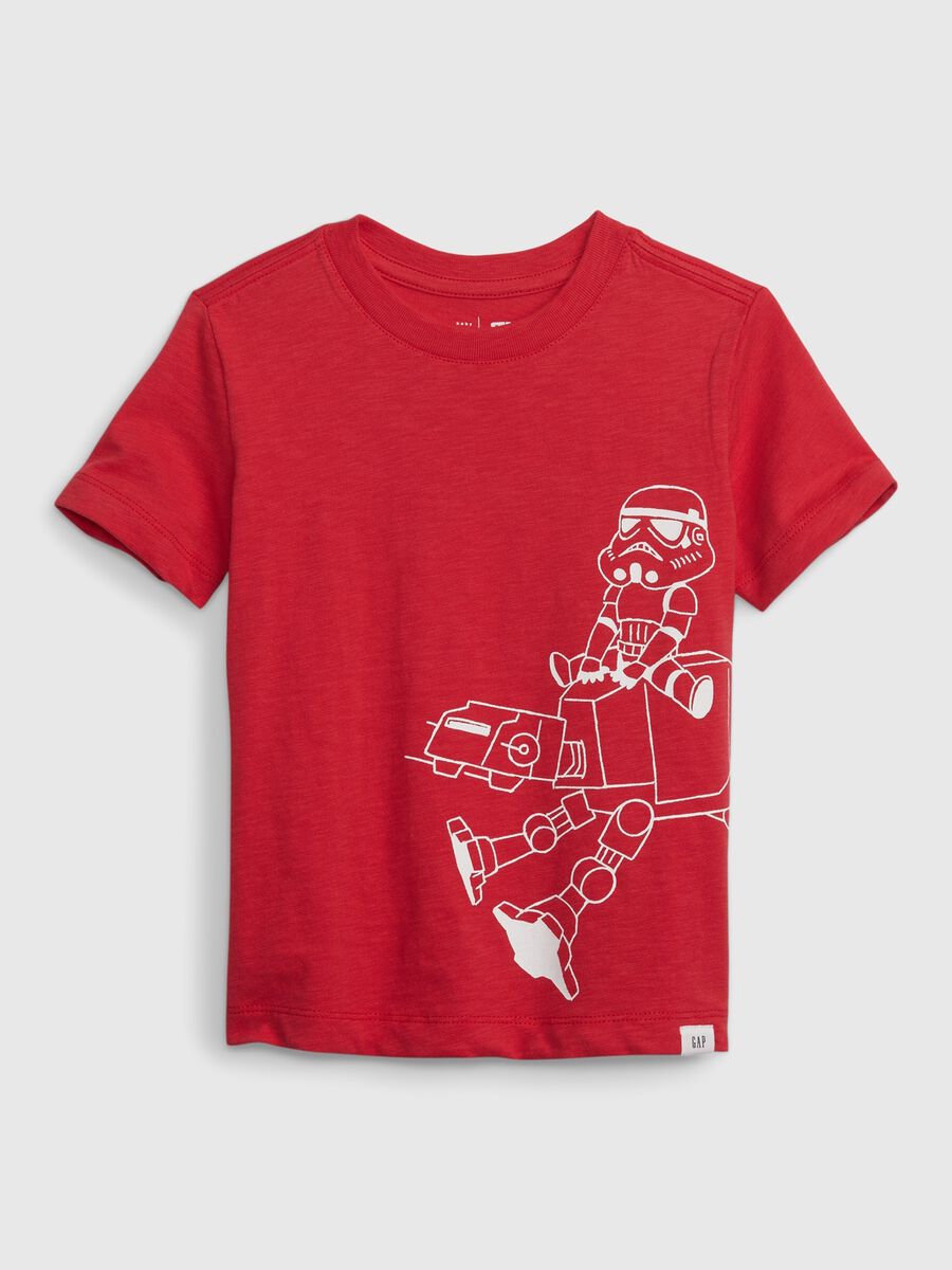 T-shirt in cotone bio con stampa Star Wars Bimbo_0