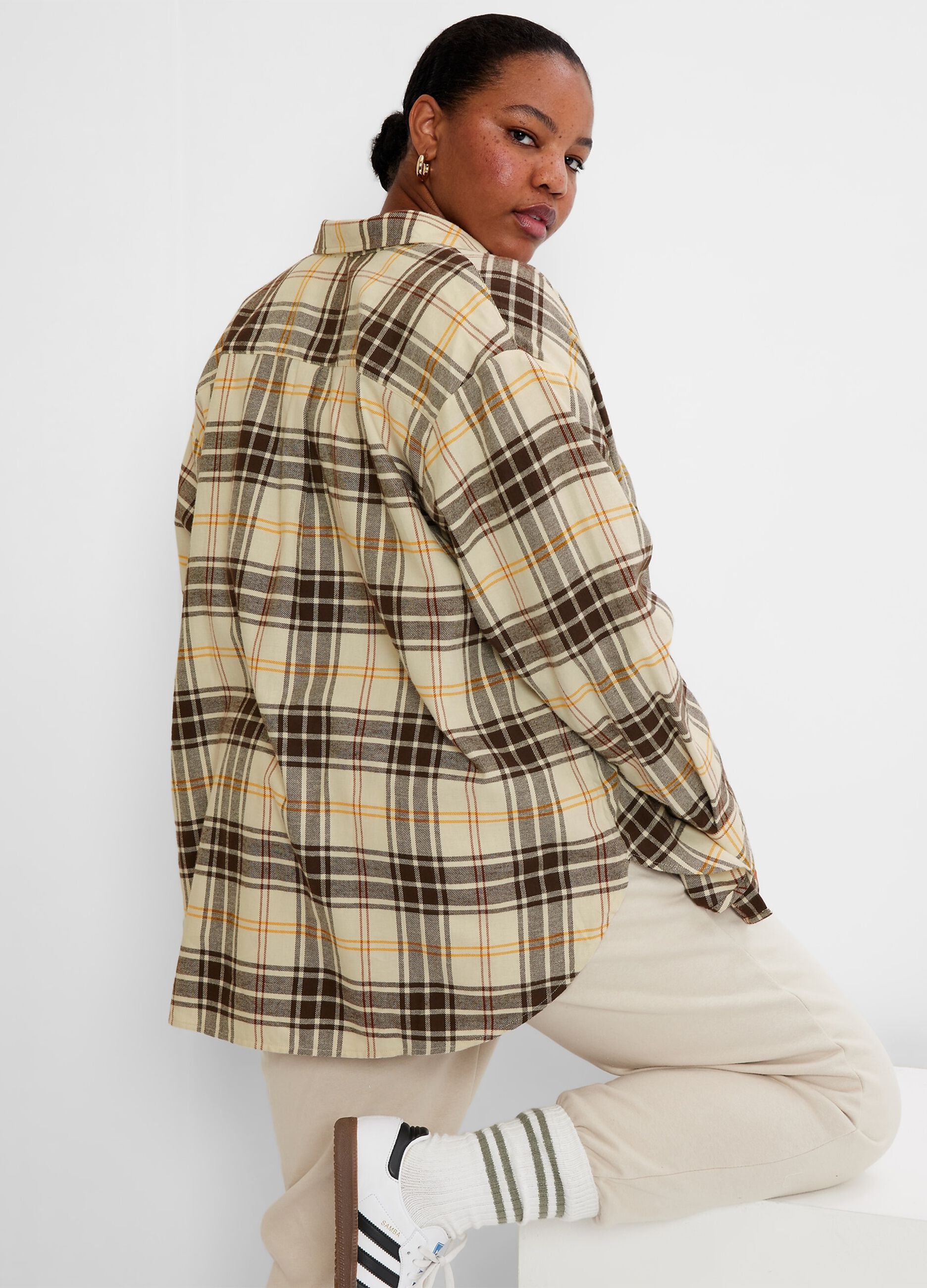 Oversize shirt in check flannel_3