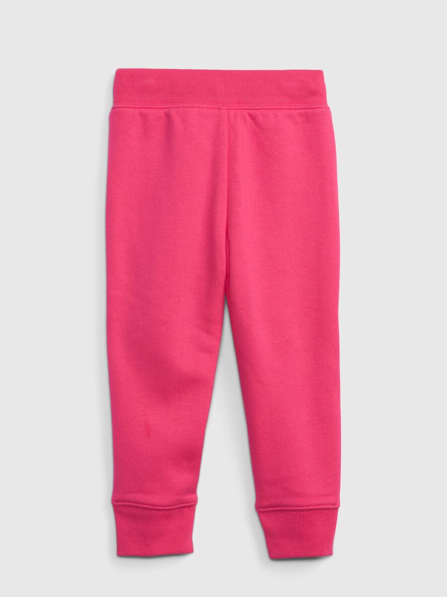 Joggers with hood and logo patch Baby Girl_1