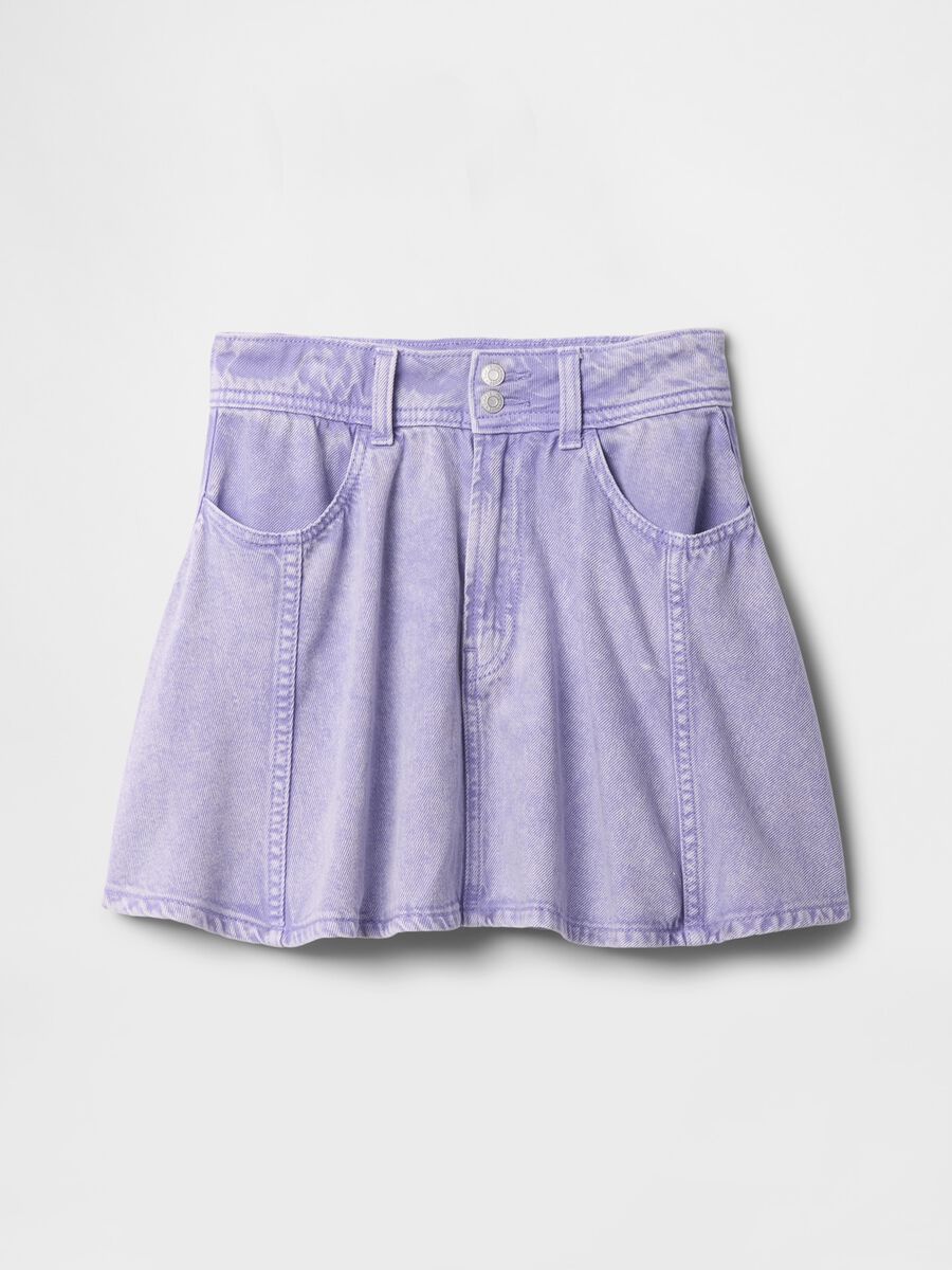Violet Denim Mini Skirt GAP Kids Girl_2
