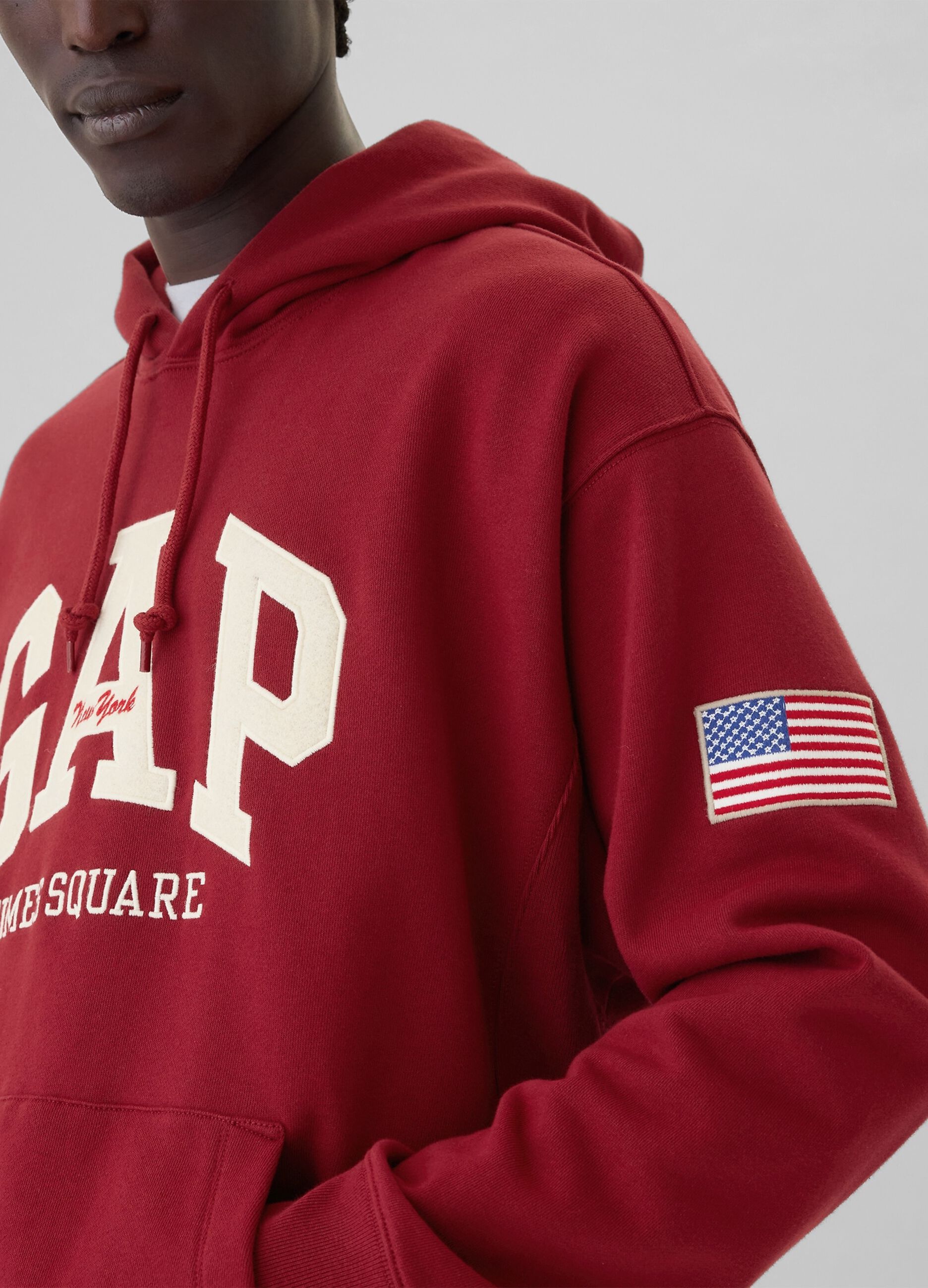 New York Times Square sweatshirt with logo embroidery_3