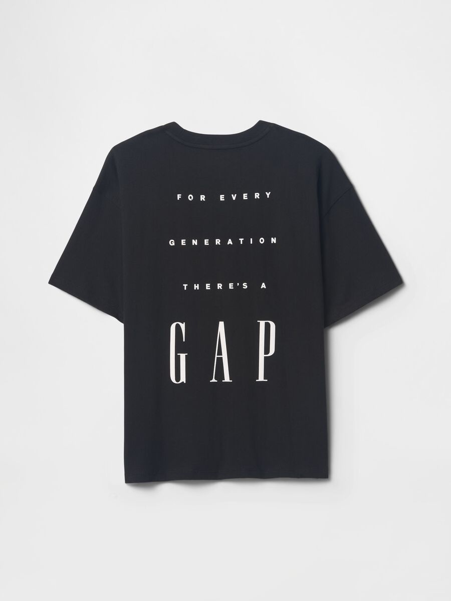 T-shirt nera a maniche corte GAP Kids Bambino_1